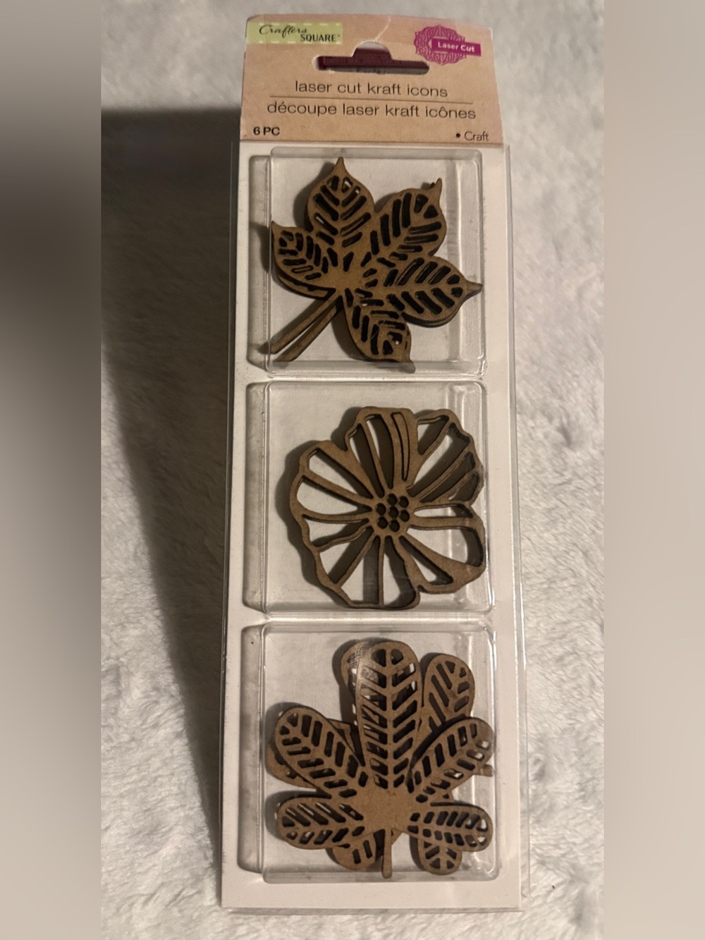 Crafter's Square 6PC Laser Cut Kraft Icons
